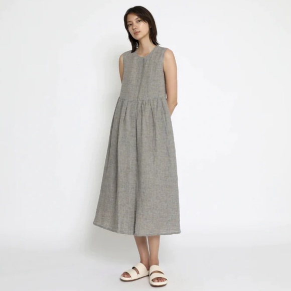 Szeki New York Summer Play Dress, Mustard Noise - Picture 1 of 6